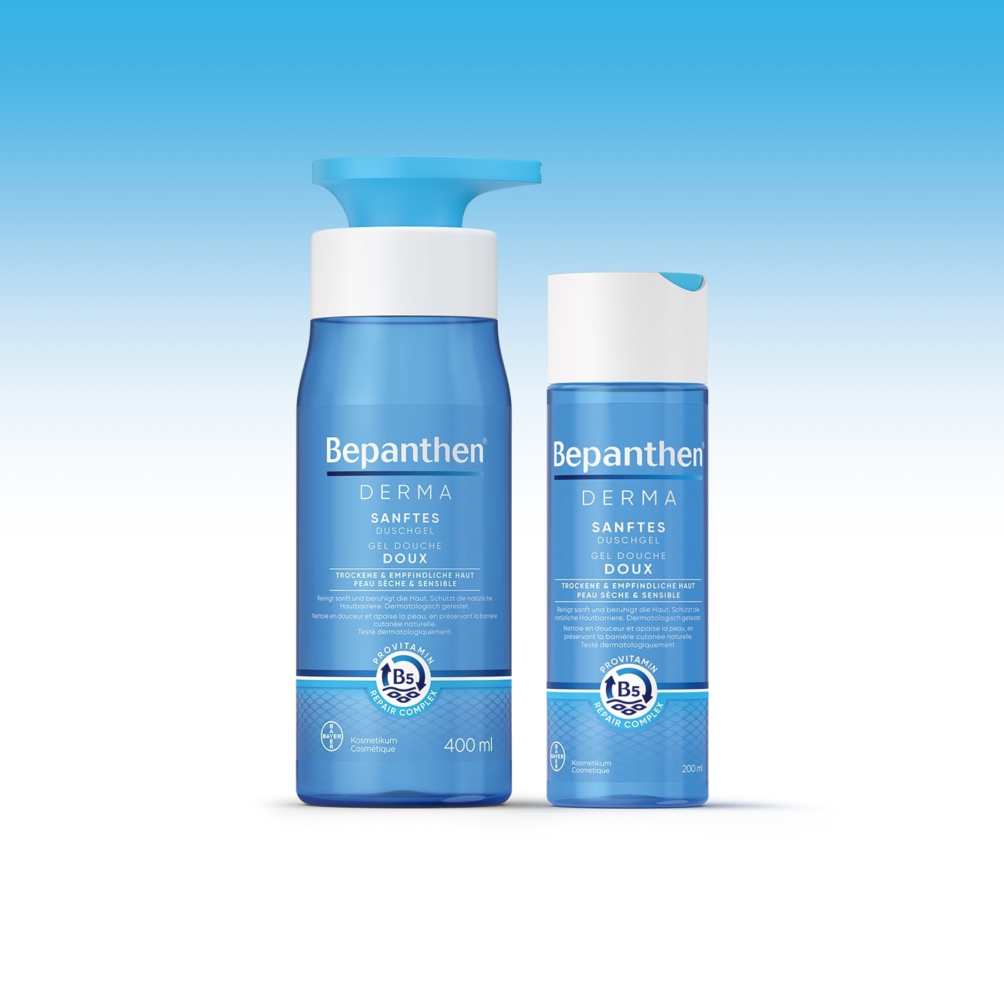 Sanftes Duschgel bei trockener Haut Bepanthen® DERMA